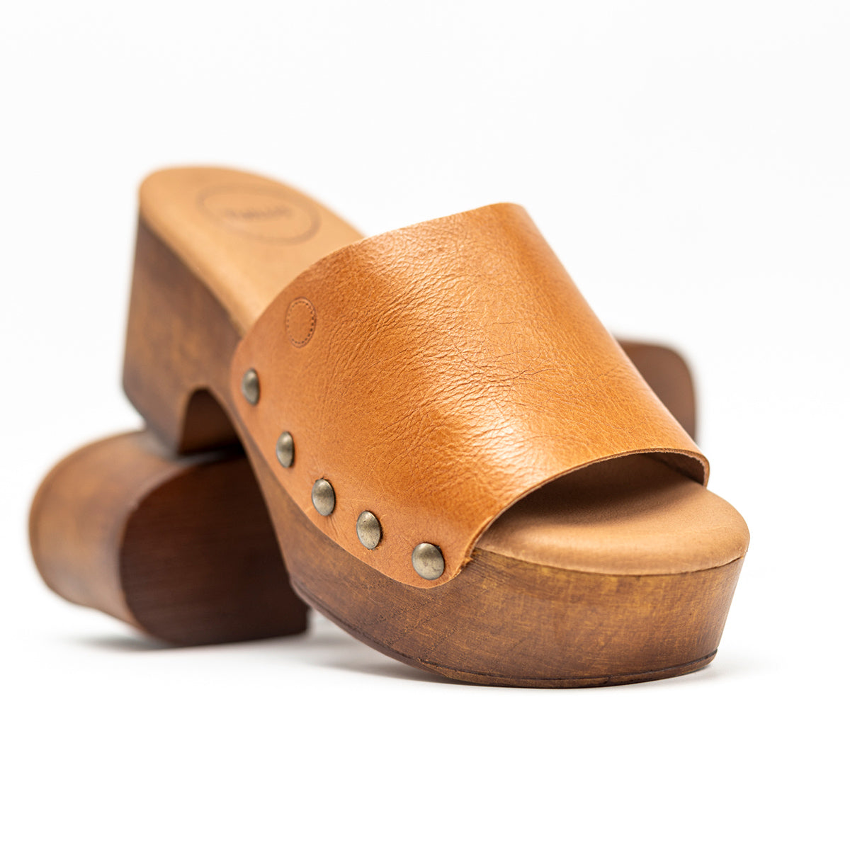 Rio Pala Clog Caramel Leather