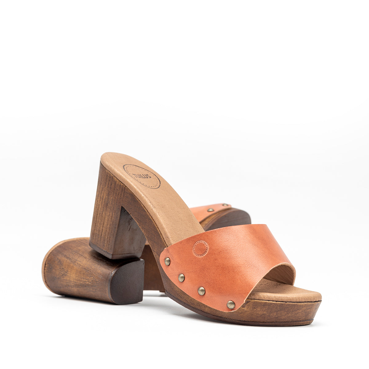 Cullera Open Classic Pumpkin Leather Clog