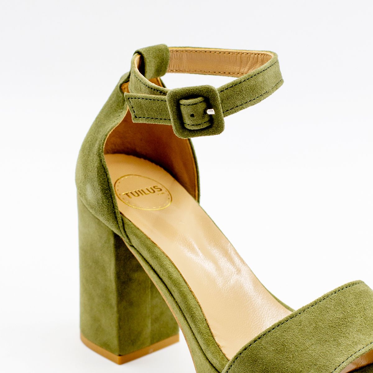 Khaki suede outlet heels