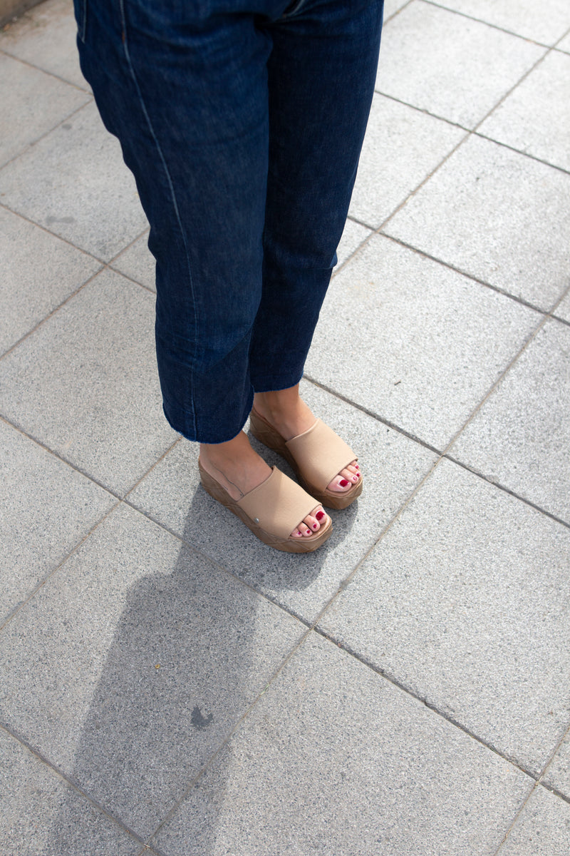 Macao Mink Platform Sandal 
