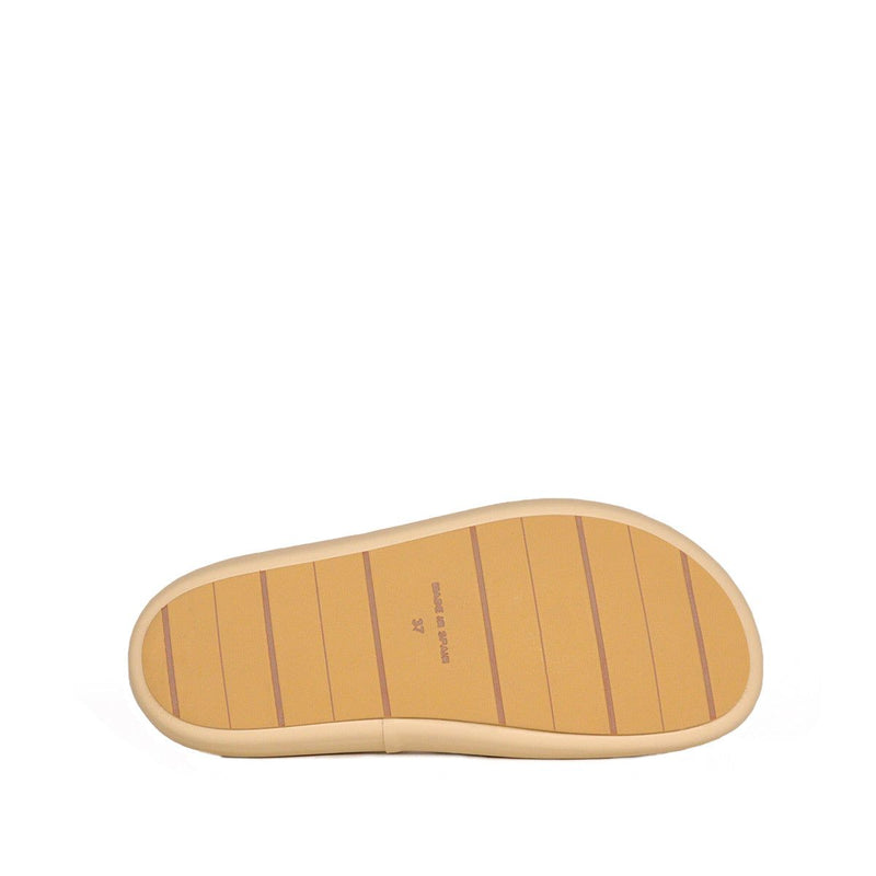 Cremefarbene Pariser Sandale